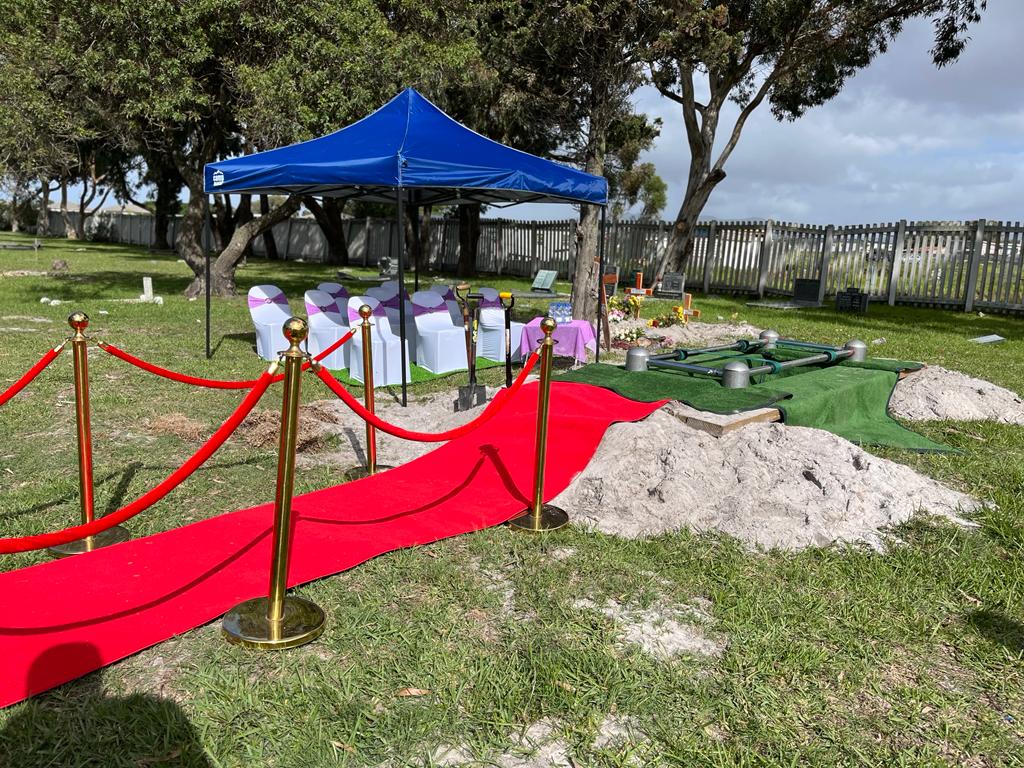 LCD Funerals setup 1